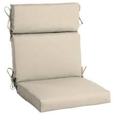 home decorators collection 21 5 x 44 sunbrella canvas flax high back outdoor dining chair cushion ah1p216b d9d1 the home depot dining chair cushions outdoor dining chair cushions outdoor lounge chair cushions