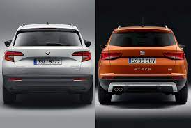 Už na první pohled se od sebe ovšem liší a až podrobnější zkoumání ukáže společné prvky. Skoda Karoq Und Seat Ateca Preise Vergleich Skoda Karoq Nu
