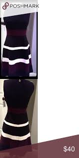 Black And Burgundy Dress Th Dress W Stripe Accents Burgundy Dress Tommy Hilfiger Dress Dresses