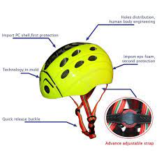 Amazon Com Kuyou Kid S Skateboarding Helmet Adjust Size Multi Impact Abs Shell For Children Cycling Skateboa Kids Cycle Quick Release Buckle Rollerblading