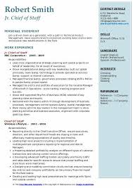 chief of staff resume samples qwikresume