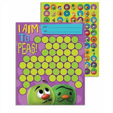 veggietales mini reward charts with stickers