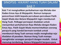 Hikayat hang tuah merupakan sebuah epik kebangsaan melayu yang teragung. Ppt Kesusasteraan Melayu Powerpoint Presentation Free Download Id 2151674