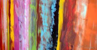Mutli Coloured Painting Called Forty Five Hundred Times Swarez Art Art Striped Art Modern Art Paintings