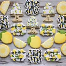 Lemon Cookies Lemon Themed Bridal Shower Bridal Shower Cookies Bridal Shower Inspo
