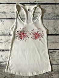 Stars of color shoot into the air, each with a specific elemental composition. 4th Of July Shirt Firework Boob Tank Top Fourth Of July Etsy