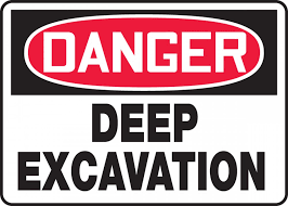 Find images of safety signs. Deep Excavation Osha Danger Safety Sign Mcrt103
