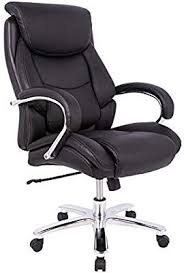 Amazon Com Amazonbasics Big Tall Executive Office Desk Chair Adjustable With Armrest 500 Pound Capacit In 2020 Office Chair Office Desk Chair Office Chair Design