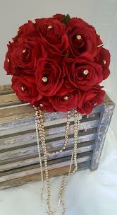 Check spelling or type a new query. Artificial Red Rose Wedding Bouquet Buy Online Or Call 0114 2589700