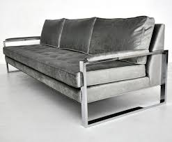 Furniture like sofa set amplifies the look of your living rooms. Milo Baughman Chrome Frame Sofa 1stdibs Com Sofa Frame Leather Chair Tufted Leather Chair