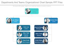 Departments And Teams Organizational Chart Sample Ppt Files