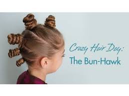 Would you like to be prettier about your hair? The Bun Hawk Crazy Hair Day Cute Girls Hairstyles Youtube