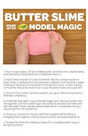 Here S A Recipe For Butter Slime Made With Crayola Model Magic Dough Via Crayola Available On Our Blog Htt Model Magic Butter Slime Recipe Butter Slime Diy