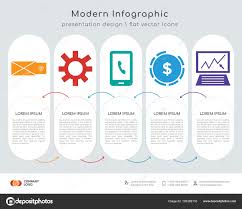 infographics design vector email settings smartphone pie