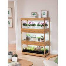 Bamboo Led Grow Light Garden For Succulents And Seeds Gardener S Supply Company Hanging Plants Indoor Indoor Vegetable Gardening Indoor Vegetables
