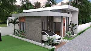 Sketchup House Modeling Idea From Photo 8x10m House Plan Map Minimalist House Design Model House Plan Small House Elevation Design