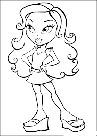 Then you can print it and color it as you like. Bratz Coloring Pages