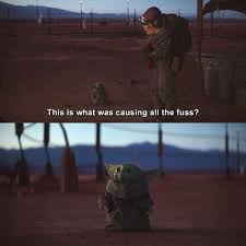 The Mandalorian Chapter 2 Yoda Kuiil Themandalorian Chapter2 Starwars Mandalorian Humor Lol Star Wars Memes Yoda Meme Star Wars