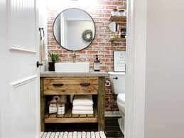 Diy Rustic Bathroom Vanity Sammy On State Rustic Bathroom Vanities Faux Brick Walls Brick Bathroom