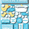 Scrapbook page layout ideas for a baby asleep might begin with a background of sheet fabric. 3