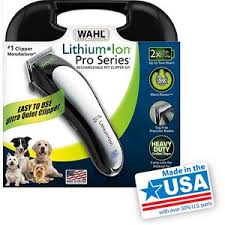 Heavy duty lithium powered motor. Wahl Pet Grooming With Lithium Ion Clipper Online