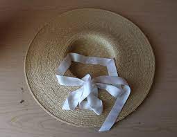 Trimmed 18th Century Straw Hat 18th Century Hats Colonial Dress Straw Hat