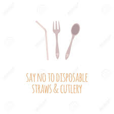 Our upcycled reusable travel utensils are bpa free, 100% safe & are handmade from the offcuts of local furniture. Metal Reusable Fork Spoon And Straws With Text Say No To Disposable Royalty Free Cliparts Vectors And Stock Illustration Image 125061600