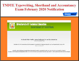 Tndte diploma results are given in the official website online of all semesters. Tndte Typewriting Shorthand And Accountancy Exam February 2020 Notification Out