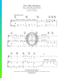 Chord progressions and other generic musical features are not considered copyrightable. Over The Rainbow Sheet Music Piano Guitar Voice Pdf Download Streaming Oktav