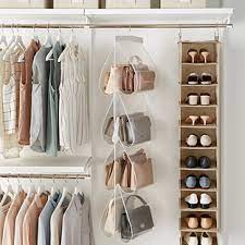 Our patented design allows for a convenient and proper storage, display, and organization of your handbag collection. Handbag File Peva 8 Pocket Purse File The Container Store