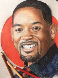 I drew will Smith! : r/pics