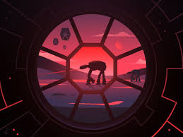 Way too many boring meetings? 21 Epic Dribbble Shots To Set As Your Zoom Background At At Walker Star Wars Fan Art Star Wars Planets