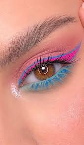 Hey everyone its me liz.check out the new e.l.f punk funk 4 shadow pallete, woo hoo hope u like it Latest Eye Makeup Trends You Should Try In 2021 Hot Pink And Bright Blue Makeup Look