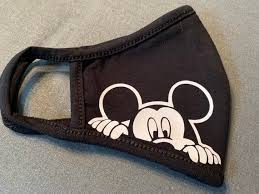 Disney Mickey Peeking On Black Mask Us Made Face Mask Two Etsy In 2021 Face Mask Face Masks For Kids Mask