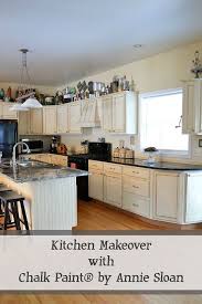 kitchen makeover using chalk paint by