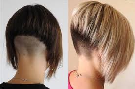 укороченным затылком градуированный боб каре с пышным затылком и удлинением к лицу Zhenskaya Strizhka Kare S Vybritymi Viskami Ili Zatylkom Varianty Strizhki Uhod I Ukladka