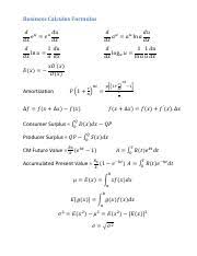 Let r be the shaded region bounded by. Business Calculus Formulas 2 Business Calculus Formulas 1 Ln Ln Log 1 1 Ln Amortization 1 Consumersurplus Producersurplus Course Hero