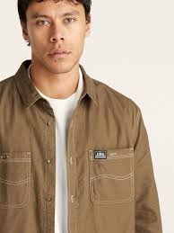 Lee Worker Shirt Brushed Brown