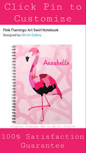 Pink Flamingo Art Swirl Notebook Zazzle Com Flamingo Art Pink Flamingos Art