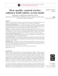 Tqm memiliki 8 prinsip utama. Pdf How Quality Control Circles Enhance Work Safety A Case Study