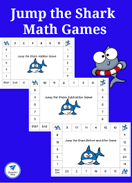 Jump The Shark Math Games For Early Learners Jdaniel4s Mom Shark Math Math Games Shark Math Activities