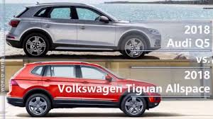 Interior space with 7 seats. 2018 Audi Q5 Vs 2018 Volkswagen Tiguan Allspace Technical Comparison Youtube