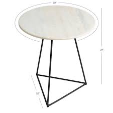 Accent your living room with a coffee, console, sofa or end table. Round White Marble And Metal Accent Table World Market