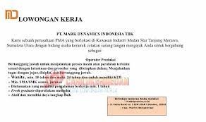 We did not find results for: Lowongan Kerja Sma Smk Di Pt Mark Dynamics Indonesia