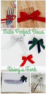How do you make a christmas bow? How To Make Perfect Bows Using A Fork