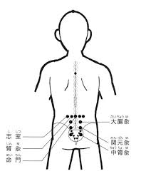 ビワの葉温灸の基本ツボ 腰のツボ