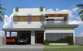 It's mostly a decorative structure meant to make the exterior of a house look more interesting. Contemporary Style House Front Elevation House Elevation Front Elevation Designs House Architecture Design