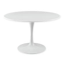 Choose from pedestal table bases with great features like metal foot rests and foot rungs to add an extra level of comfort for guests. Modway Lippa Round Wood Top Dining Table In White Bed Bath Beyond