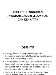 Keselamatan dan kesihatan staf, pelajar dan penyelidik adalah berisiko tinggi sekiranya kebuk wasap yang digunakan tidak memenuhi piawaian. Objektif Penubuhan Jawatankuasa Keselamatan Dan Kesihatan