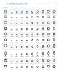 29 printable diamond size charts diamond color charts